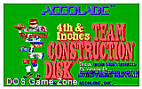 4th & Inches Team Construction Disk DOS Game