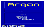 Argon v2.0d DOS Game