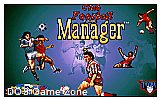 Club Football- The Manager DOS Game