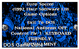 Euro Soccer DOS Game
