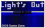 Light's Out - Light's On DOS Game