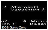 Microsoft Decathlon DOS Game