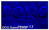 PONG - Battle Royal DOS Game