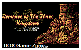 Romance of the Three Kingdoms DOS Game