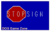 Stopsign DOS Game