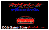 Test Drive 3 DOS Game