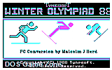 Winter Olympiad '88 DOS Game