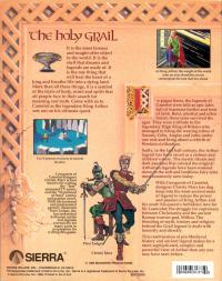 Conquests of Camelot- The Search for the Grail Box Artwork Back