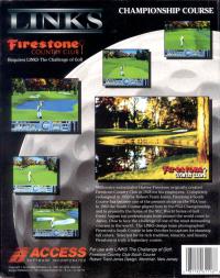 Links- Championship Course - Firestone Country Club Box Artwork Back