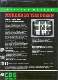 Mystery Master- Murder by the Dozen Box Artwork Back