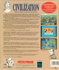 Sid Meiers Civilization Box Artwork Back