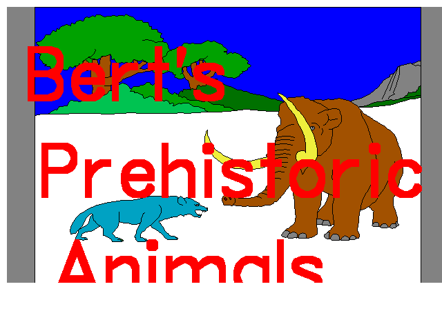 Play Berts Prehistoric Animals DOS Game online - DOS Game Zone