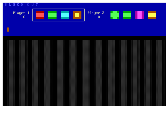 Blockout (DOS) - online game