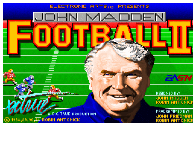 John Madden Football - PC - 1988/1989