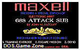 688 Attack Sub (Maxell Special Edition) (Demo) DOS Game