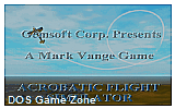 Acrobatic Flight Simulator DOS Game