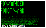 Advanced Robot War DOS Game
