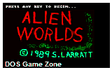 Alien Worlds DOS Game