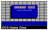 Alpha Man DOS Game