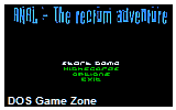 ANAL- The Rectum Adventure DOS Game