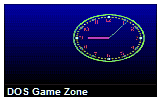 Animated Clock DOS Game
