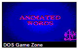 Animated Words DOS Game