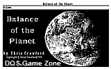 Balance of the Planet DOS Game
