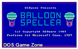 Balloon Speller DOS Game