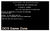 Battune in Wonderland DOS Game
