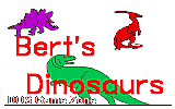 Bert's Dinosaurs DOS Game