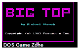 Big Top DOS Game