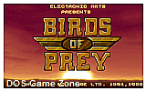 Birds of Prey DOS Game