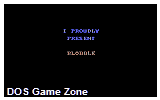 Blobble DOS Game