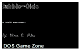 Bubble-Oids DOS Game