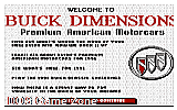 Buick Dimensions DOS Game