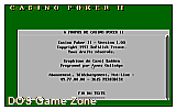 Casino Poker II DOS Game