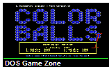 Color Balls 1 (test version) DOS Game