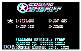 Cosmic Sheriff DOS Game