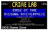 CrimeLab DOS Game