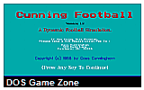 Cunning Football v1.2 DOS Game