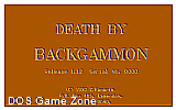 Death By Backgammon DOS Game