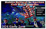 Decisive Battles of the American Civil War- Volume One DOS Game