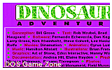 Dinosaur Adventure DOS Game