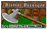 Dismal Passages - Part I- The Wicked Curse DOS Game