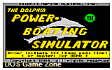 Dolphin Powerboating Simulator III, The DOS Game