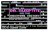 Dr. Sleeptite And The Nightmare Factory DOS Game