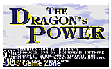Dragon's Power, The DOS Game