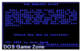 Endless Night, The DOS Game