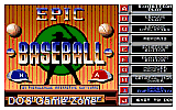 Epic Baseball v1.1 DOS Game