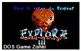 Explora III- Sous le Signe du Serpent DOS Game